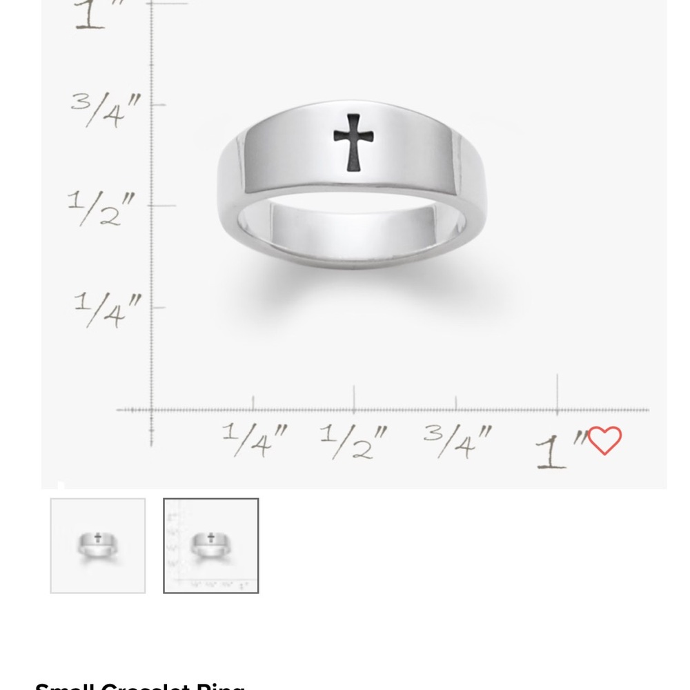 James Avery Cross Men/Women Ring